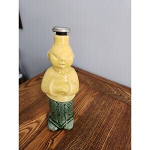 Vintage Porcelain Yellow "Sprinkle Plenty" Laundry Ironing Sprinkler Asian Man